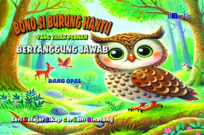 Seri Belajar Sikap Cergam Binatang Bono Si Burung Hantu yang Tidak Pernah Bertanggung Jawab